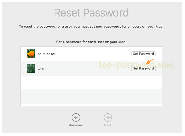 windows password reset for mac
